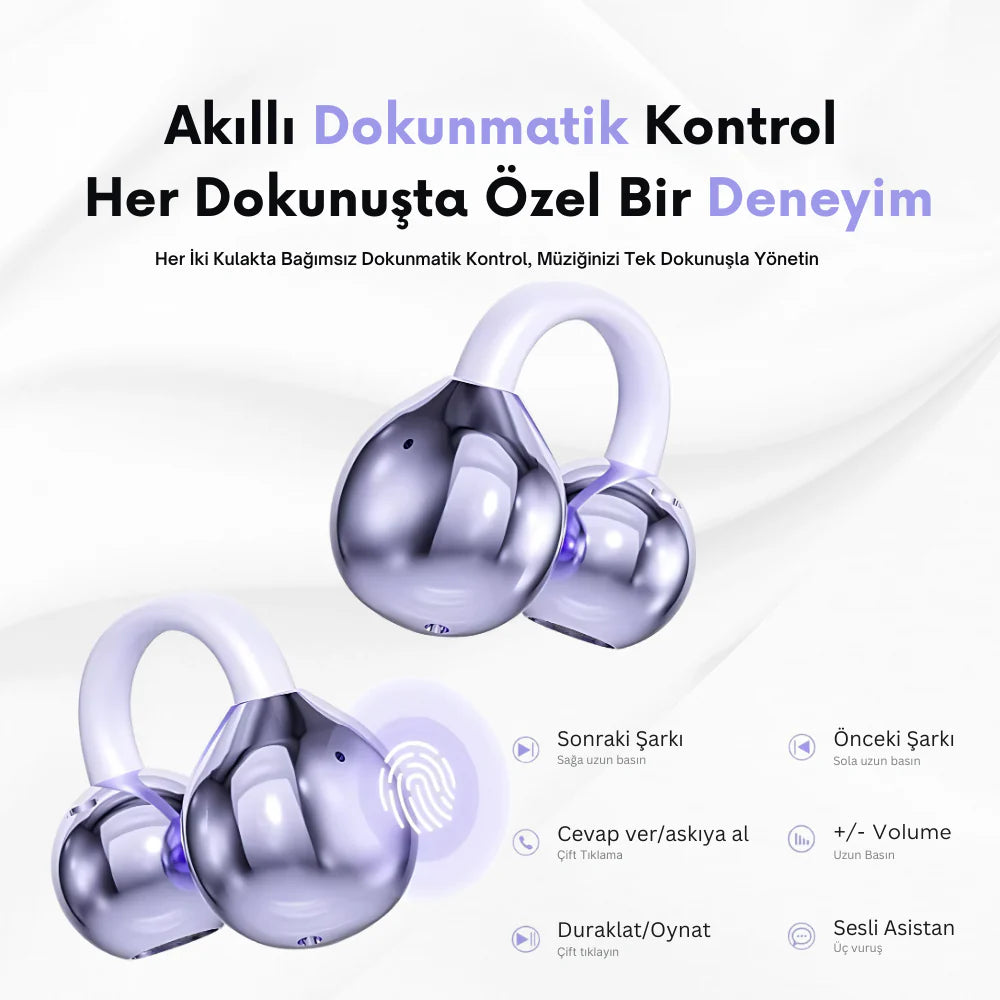 Vioara® – Klips Tasarımlı Kablosuz Kulaklık